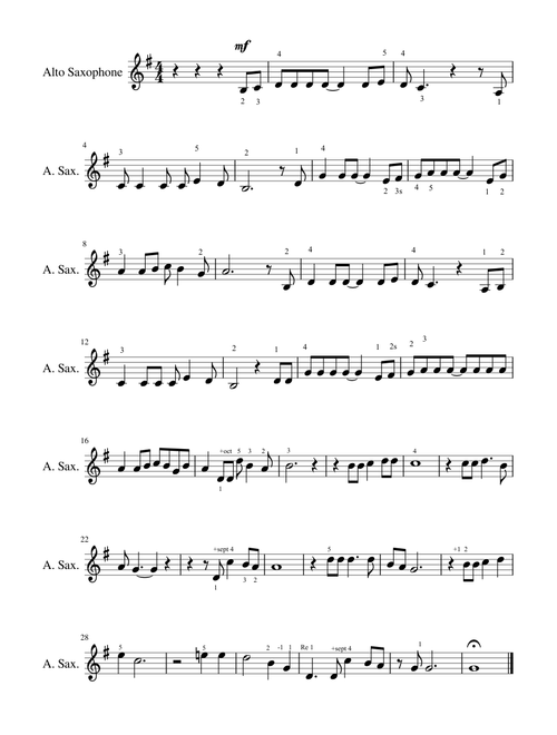 Circle of Life - Alto Sax