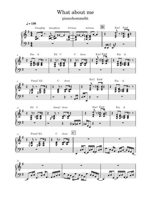 What about me pianohommelit