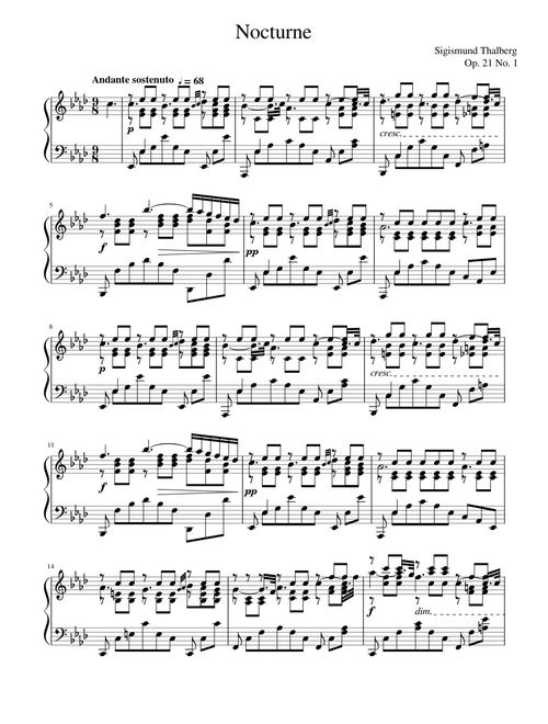 Nocturne Op. 21 No. 1 (Sigismund Thalberg)