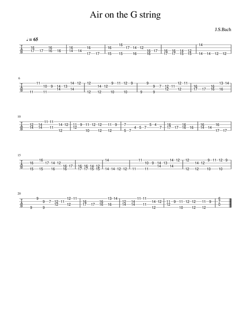 Bach - Air on the G String