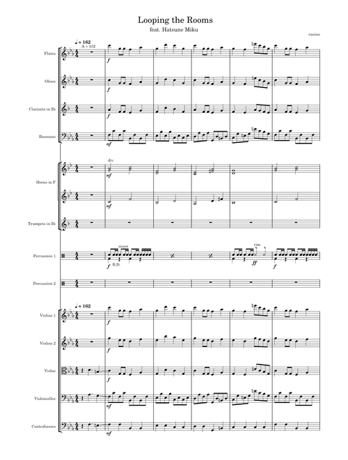 rusino – Looping the Rooms / ループザルーム Orchestra cover