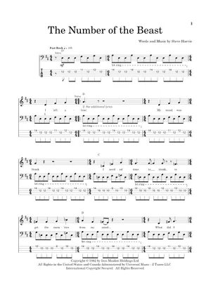 Play Official version of The number of the beast Sheet Music by Play Official version of The number of the beast Sheet Music by