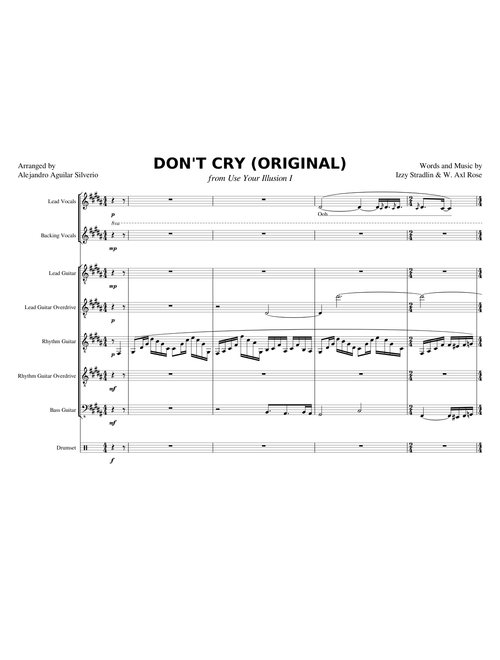 Don't Cry (Original)