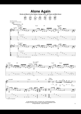 Free Dokken sheet music | Download PDF or print on MuseScore.com