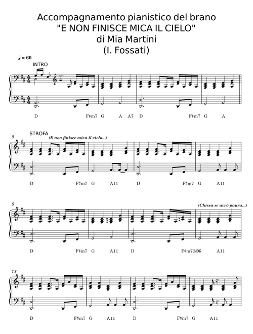 E non finisce mica il cielo - Mia Martini