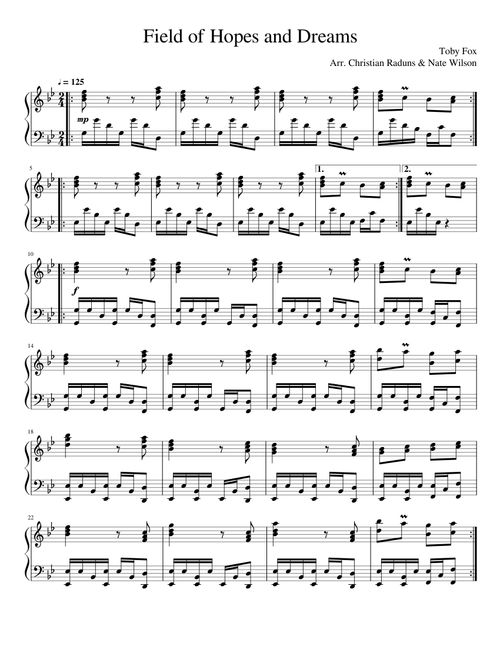 Deltarune - Field of Hopes and Dreams (piano)