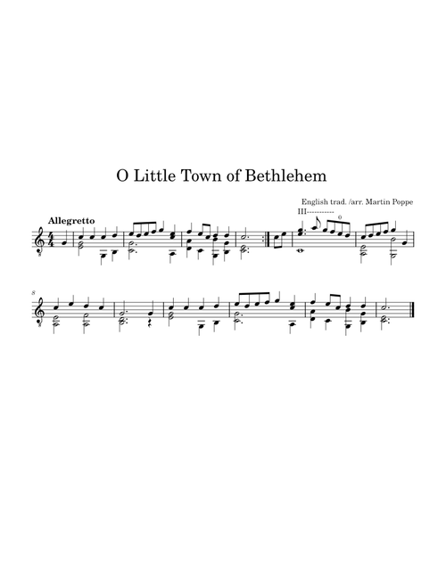 O little town of bethlehem – Misc Christmas O Little Town of Bethlehem