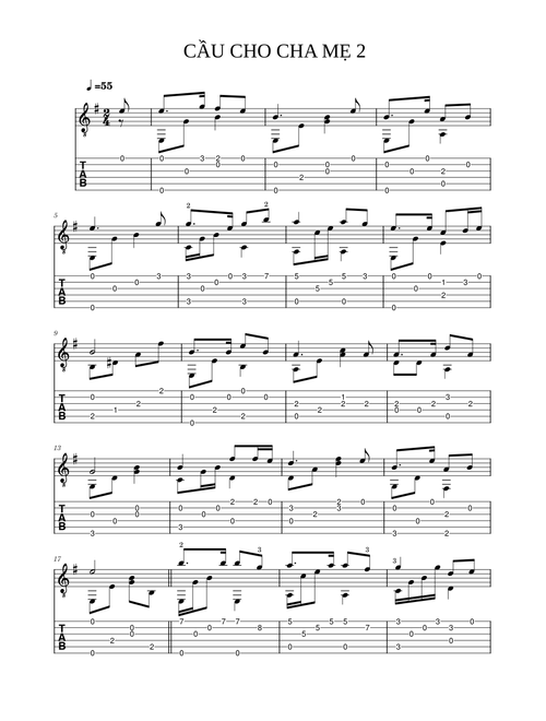 CẦU CHO CHA MẸ 2