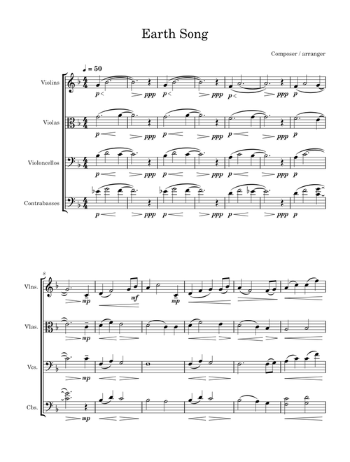 Earth Song – Frank Ticheli earth song