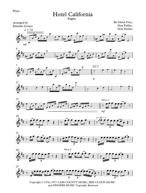 Hotel California (Arr. Ednaldo Gomes) - Eagles (Flute Solo)