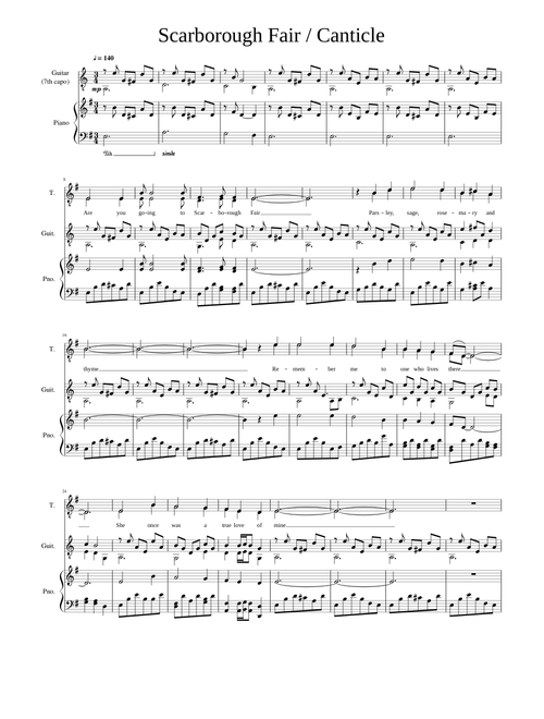 Scarborough Fair Canticle