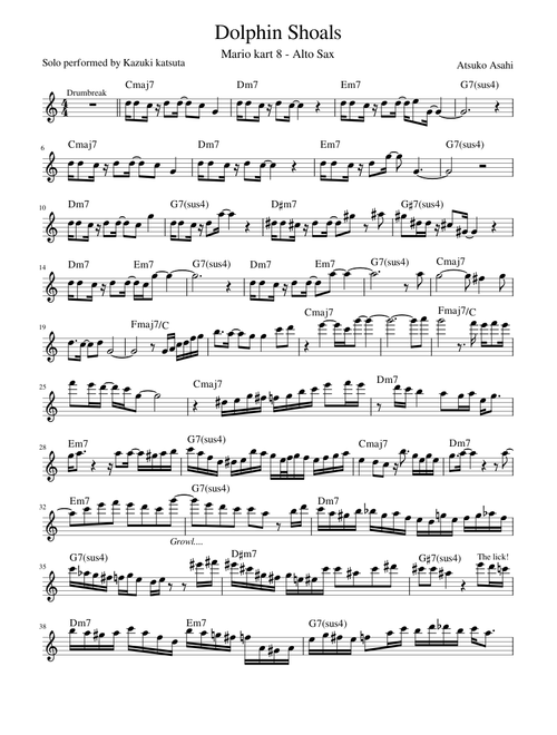 Dolphin Shoals alto sax