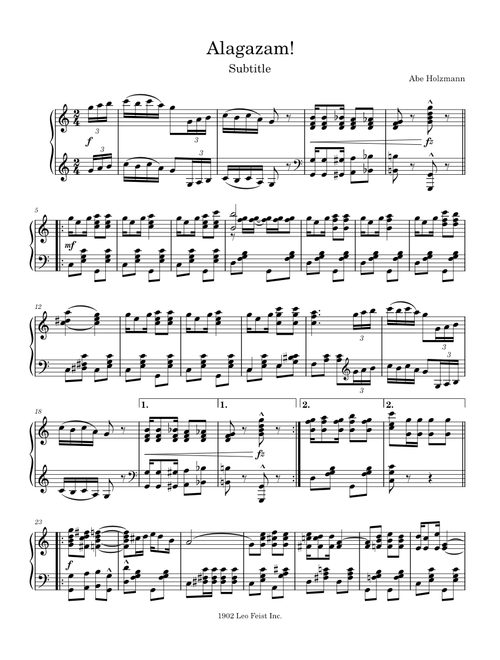 Alagazam – Abe Holzmann
