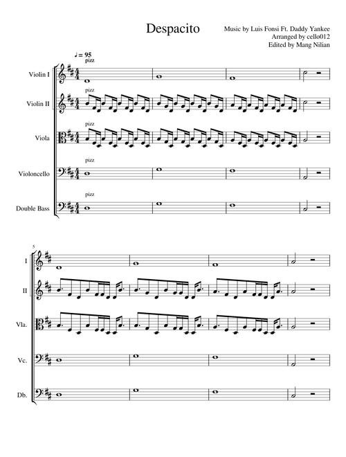 Despacito Orchestra Score
