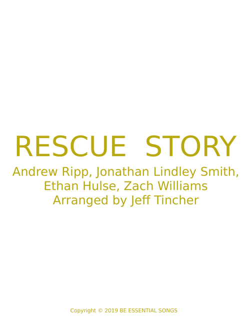 Rescue Story (Arr. Jeff Tincher) - Zach Williams (Piano Vocal)
