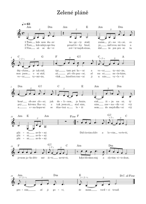 Play Official version of Greenfields Sheet Music by The Brothers Four ...