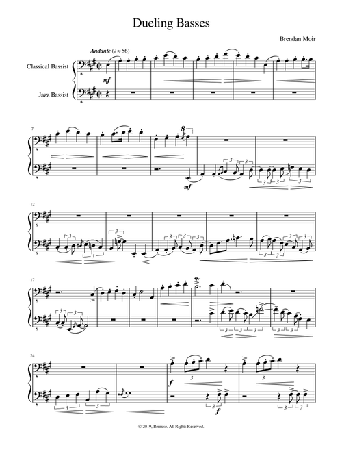 Dueling Basses - Brendan Moir (Instrumental Duet)