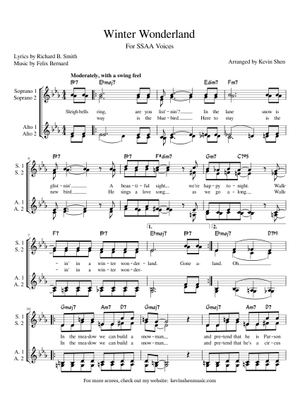 ビッグバンド楽譜「WINTER WONDERLAND」