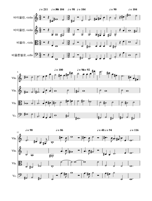 Mendelssohn String Quartet No.2 Op.13 - 1st mov