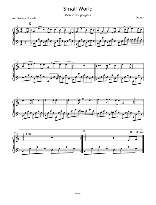 Small World - Sherman Brothers