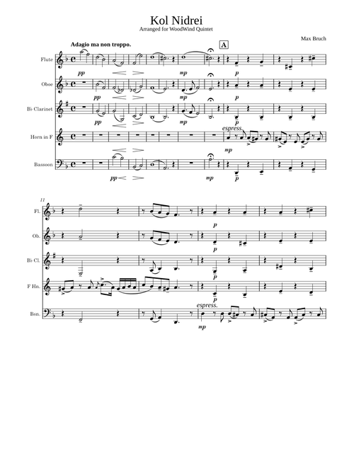 Kol Nidrei, Op.47 – Max Bruch - WW5