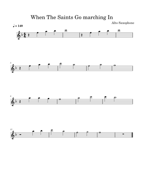 When the saints go marching in – Louis Armstrong When The Saints Go marching In  Beginner