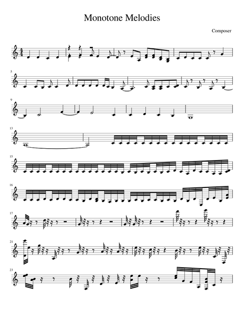 MonOtoNe mEloDieS