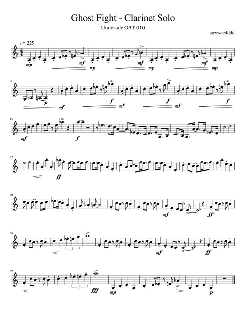 Ghost Fight - Clarinet Solo