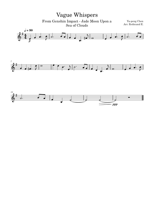 Vague Whispers – Yu-Peng Chen