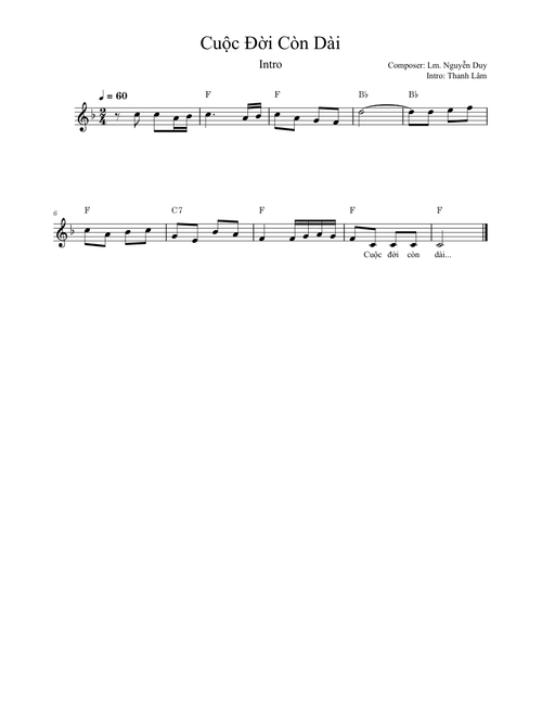 Cuộc Đời Còn Dài (Intro)