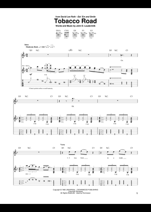 tobacco road piano Tobacco Road Sheet Music for Piano, Saxophone alto, Contrabass, Guitar &  more instruments (Mixed Ensemble)