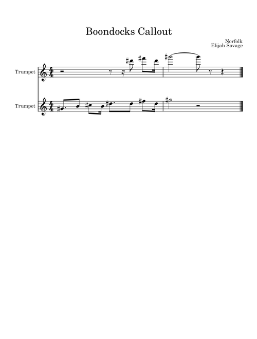 Norfolk Trumpet Fanfare "Boondocks Callout" – savvjrr1969