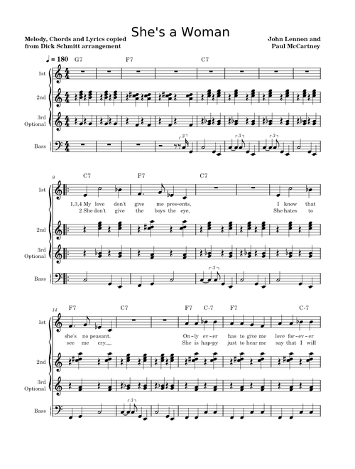 She's A Woman – The Beatles