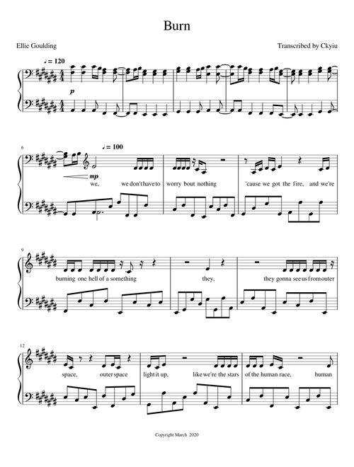 Burn by Ellie Goulding