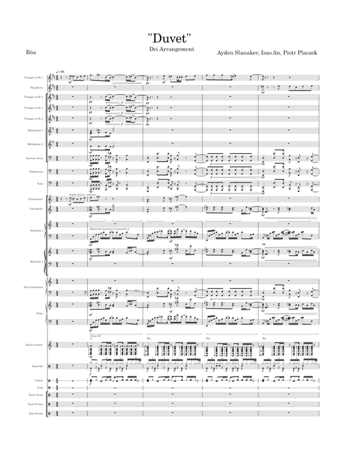 Duvet – BoA - DCI Arrangement