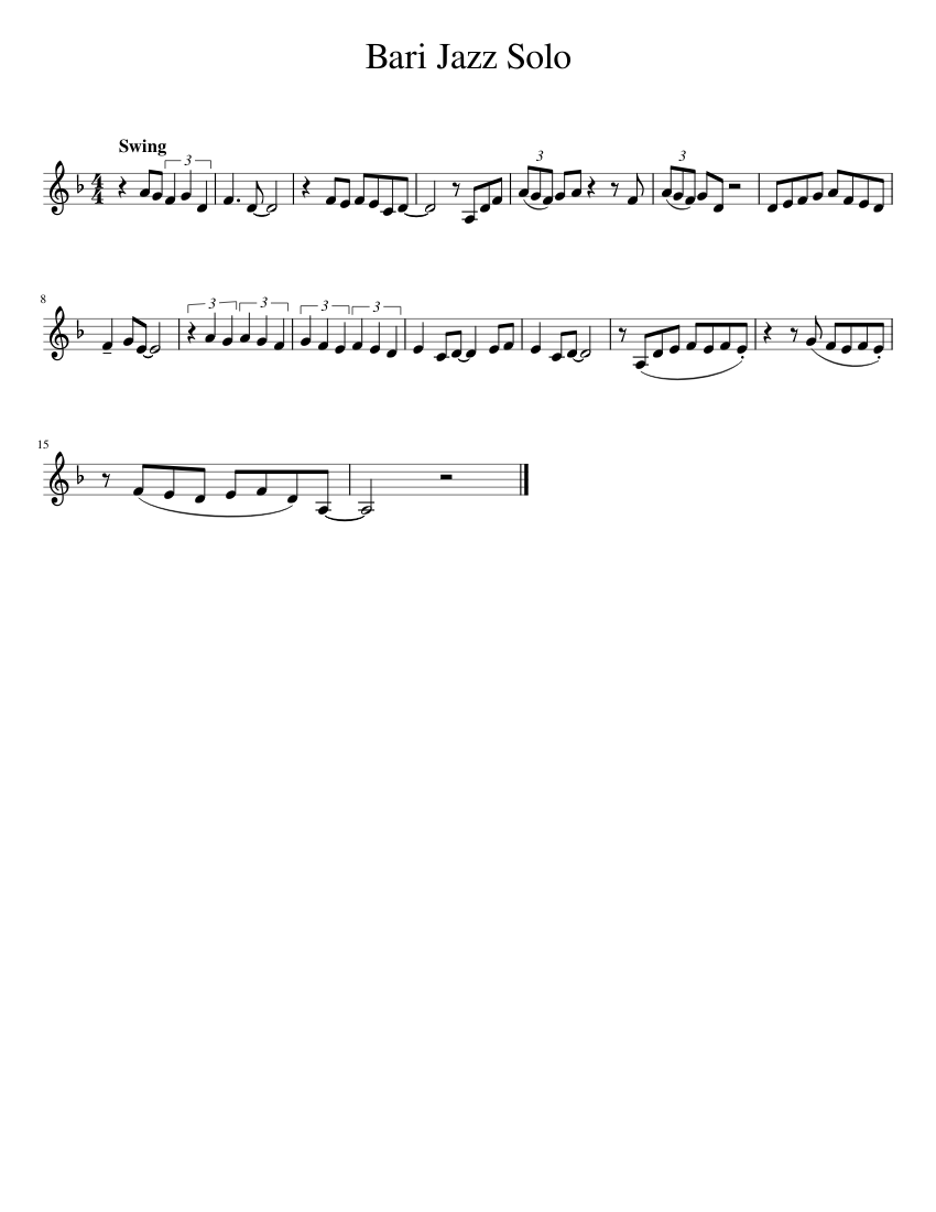 Jazz bari sax discount