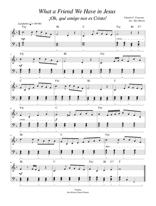 What a Friend We Have in Jesus (Solo Piano)