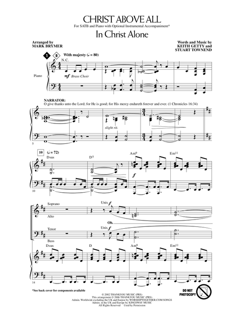 Christ Above All (A Musical for Easter) (Arr. Mark Brymer) (Choral, SATB)