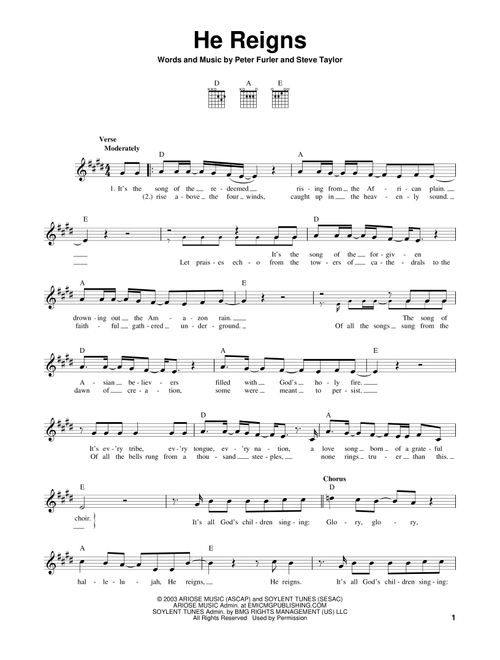 He Reigns - Newsboys (Easy Guitar)
