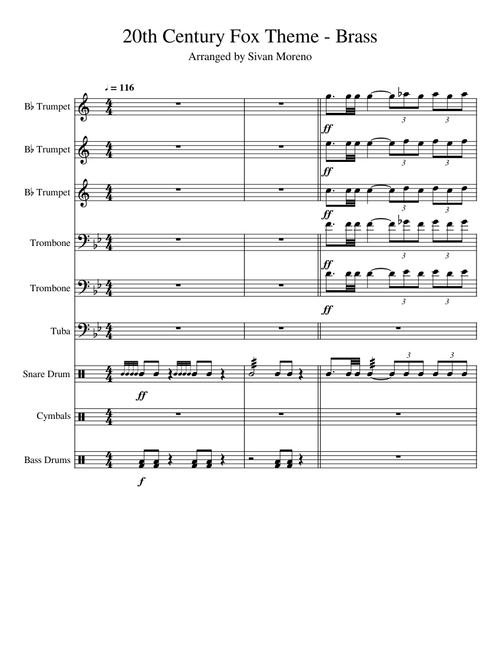 20th Century Fox Theme - Brass