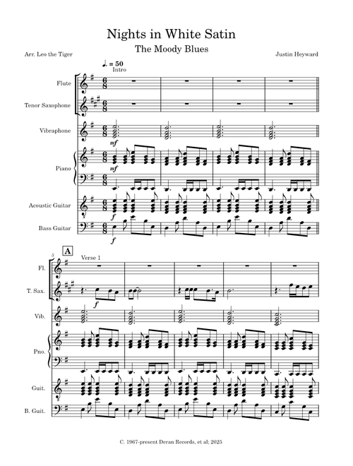 Nights in White Satin - Justin Heyward (The Moody Blues)