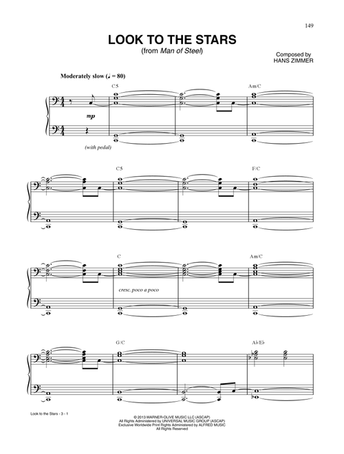 Look To The Stars (from Man Of Steel) - Hans Zimmer (Piano Solo)
