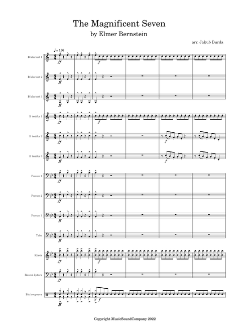 The Magnificent Seven - Elmer Bernstein/arr. Jakub Burda