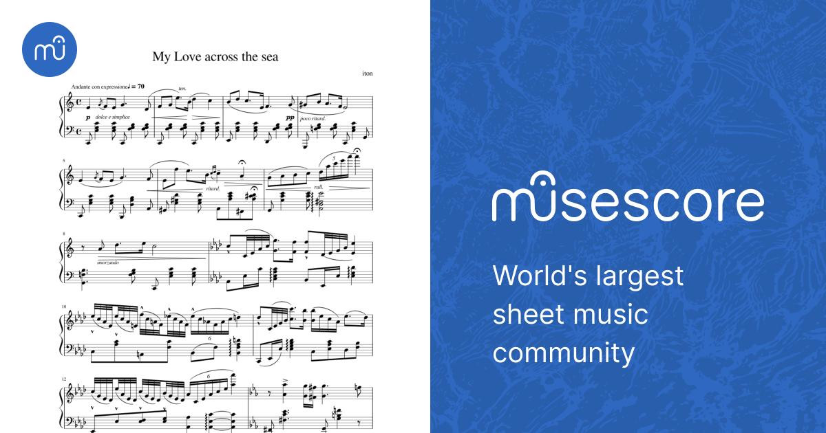 My Love from across the sea Sheet music for Piano (Solo