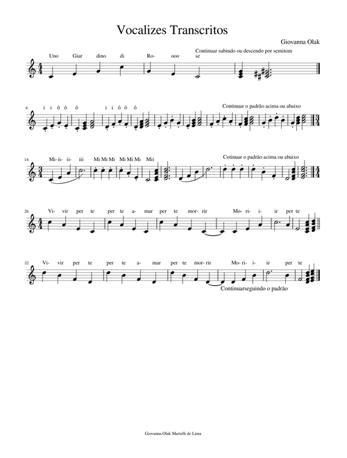 Vocalizes Transcritos