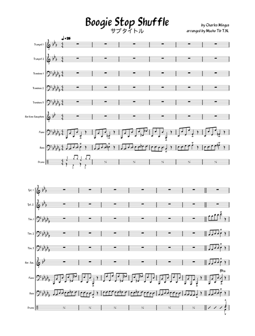 Boogie stop shuffle – Charles Mingus Boogie Stop Shuffle_combo
