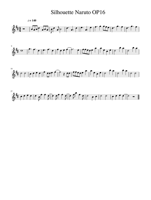 Silhouette Naruto op 16
