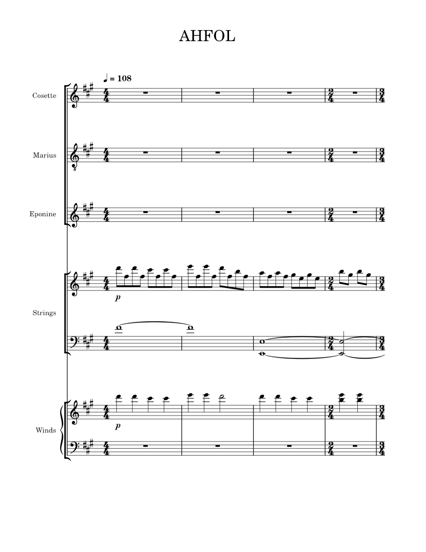 A Heart Full Of Love Sheet Music for Trombone, Tenor, Vocals, Oboe