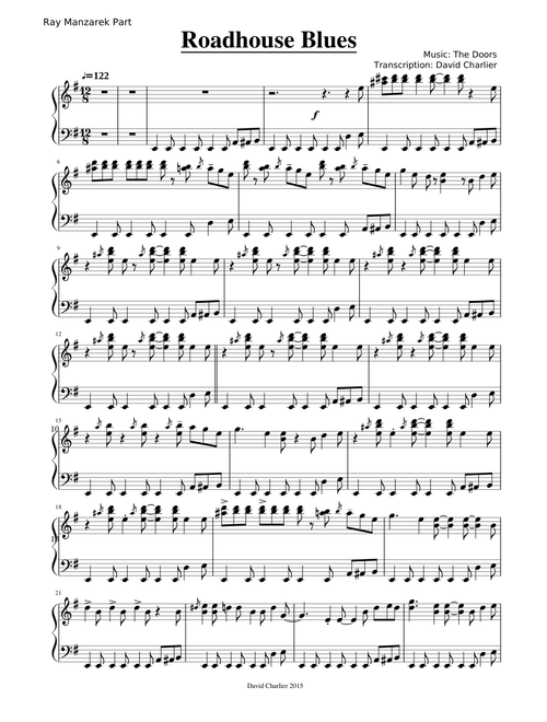 The Doors - Roadhouse Blues (R. Manzarek part)