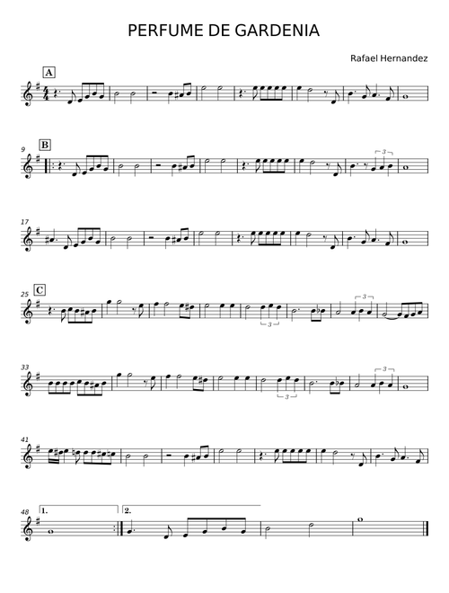 PERFUME DE GARDENIA - Rafael Hernandez